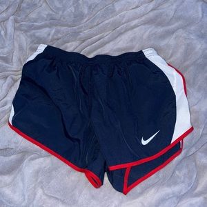 Nike navy blue running shorts